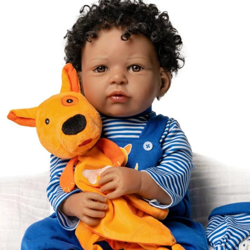 Paradise Galleries Realistic Toddler Boy Doll - Puppy Pal, 7-Piece Reborn Set
